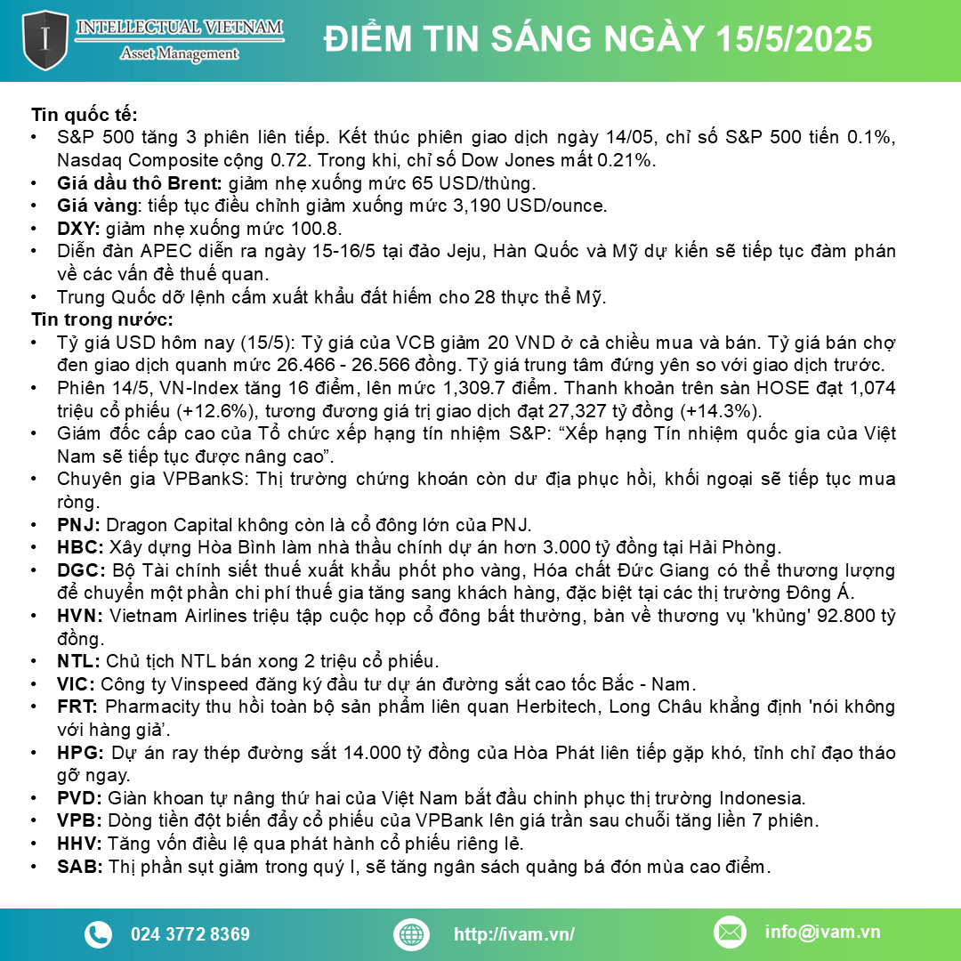 Điểm tin ngày 15 05