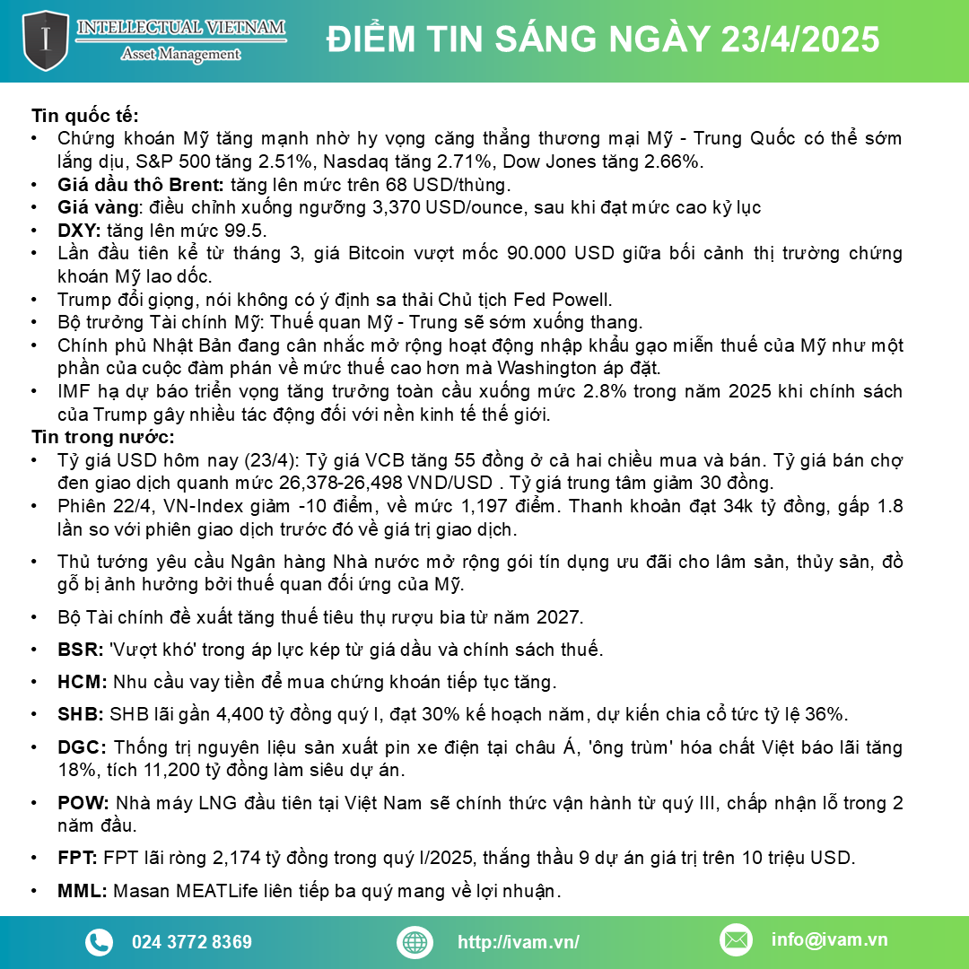 Điểm tin ngày 23 04