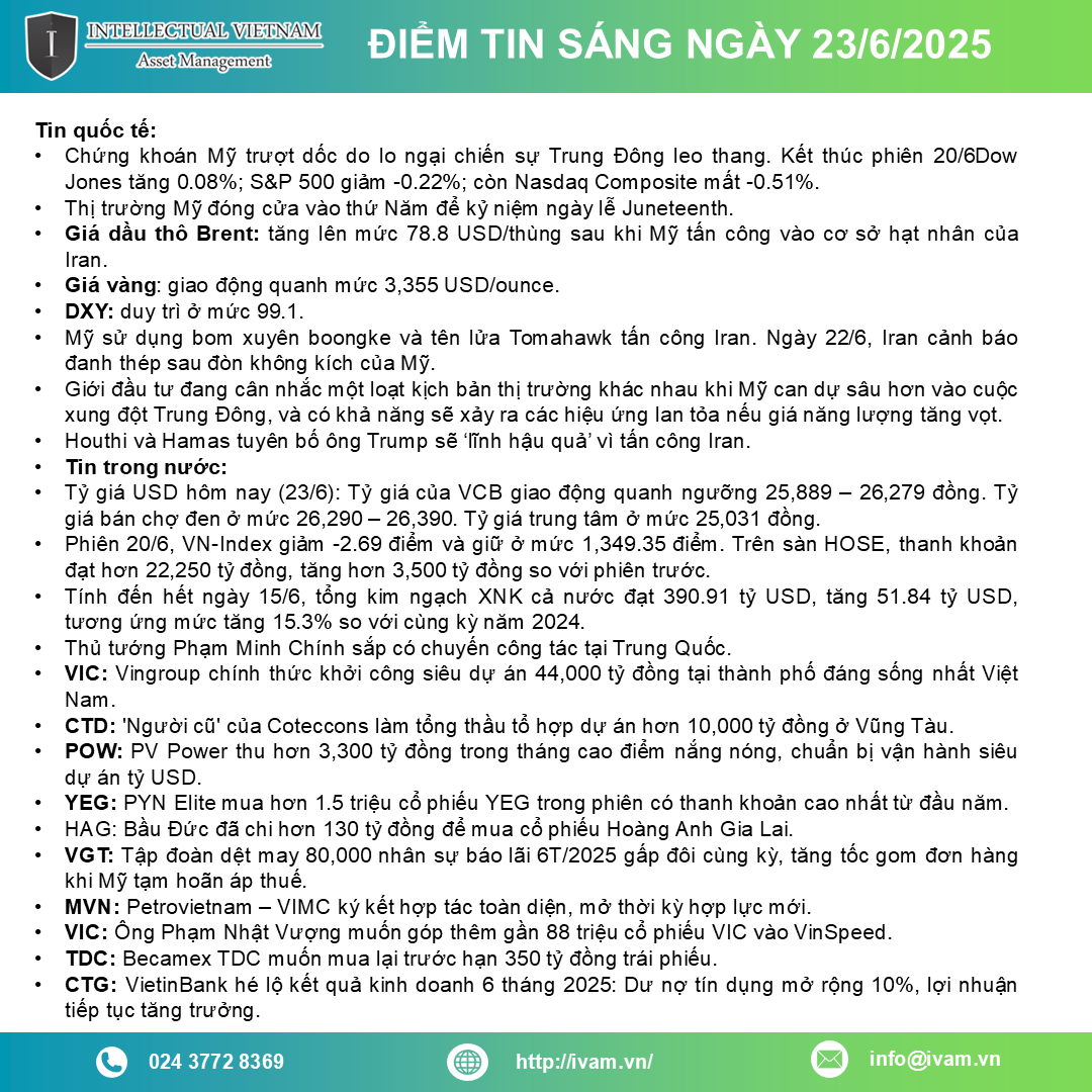 Điểm tin ngày 23 06