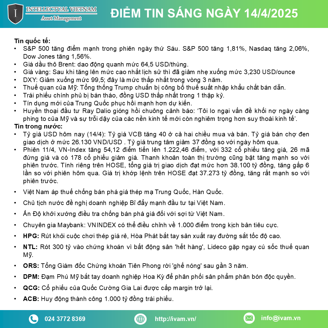 Bản tin ngày 14 4
